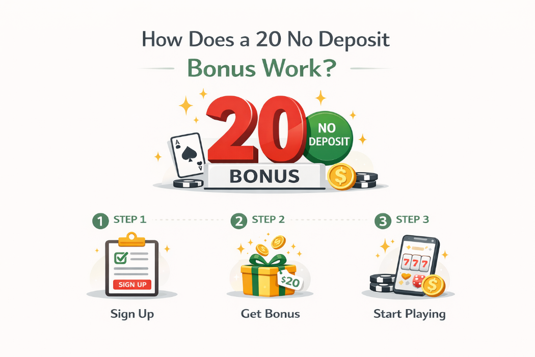How $20 No Deposit Bonus Works