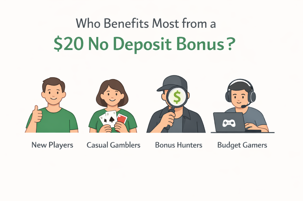 Who Benefits from $20 No Deposit Bonus